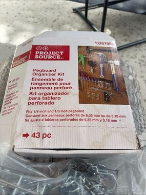 White Pegboard Organizer Kit - 43 pc